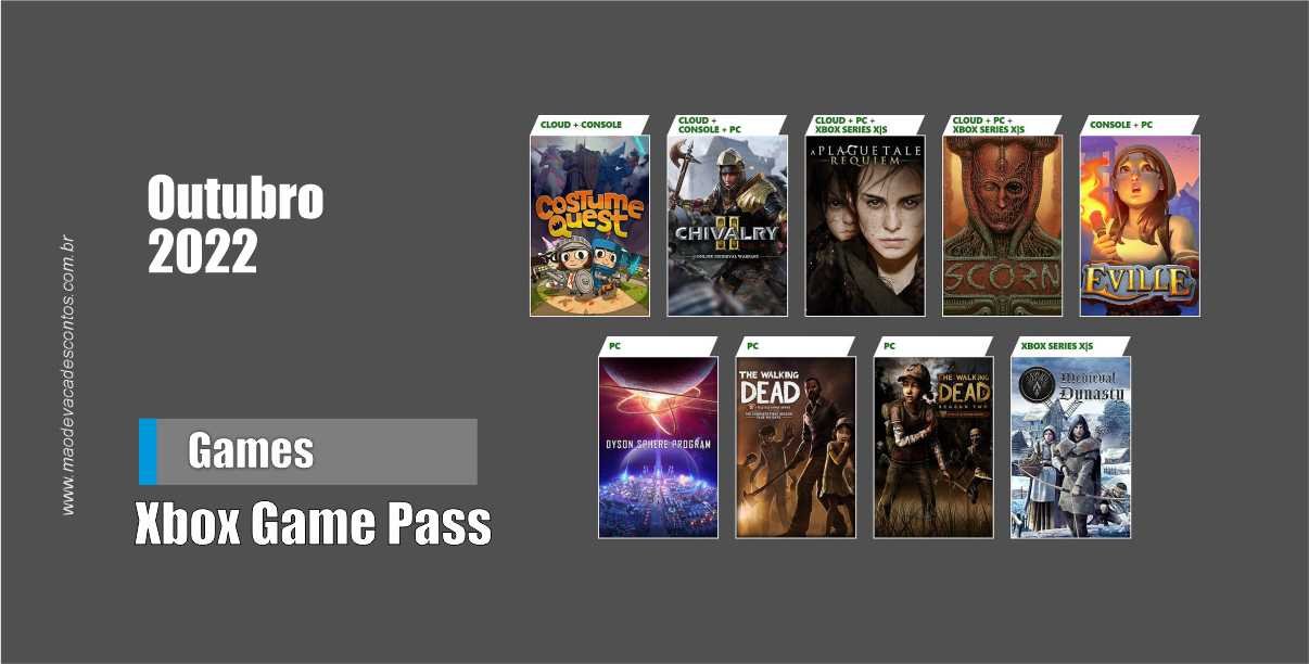 Xbox Game Pass: veja os jogos que chegam em outubro