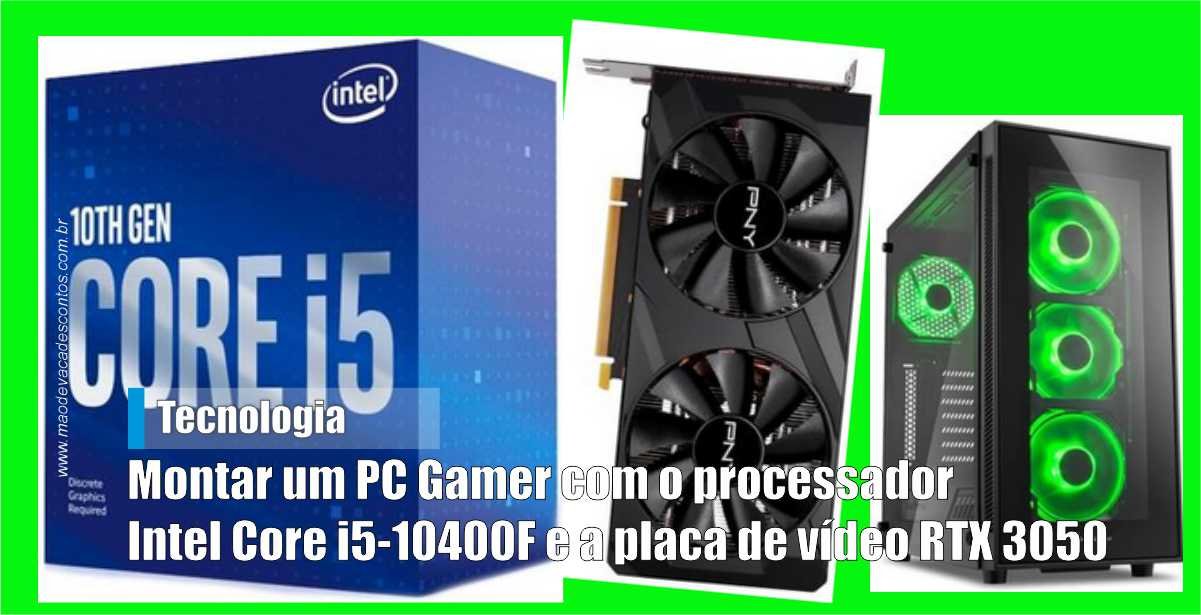 Pc Gamer I5 16GB RTX 3050 SSD480 Monitor KaBuM